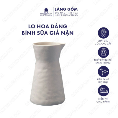 Lọ hoa Men mát dáng bình sữa