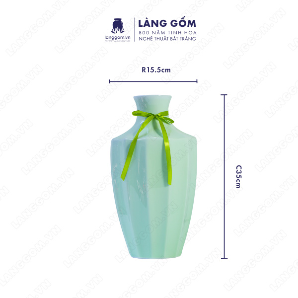 Lọ hoa Men ngọc chây khía