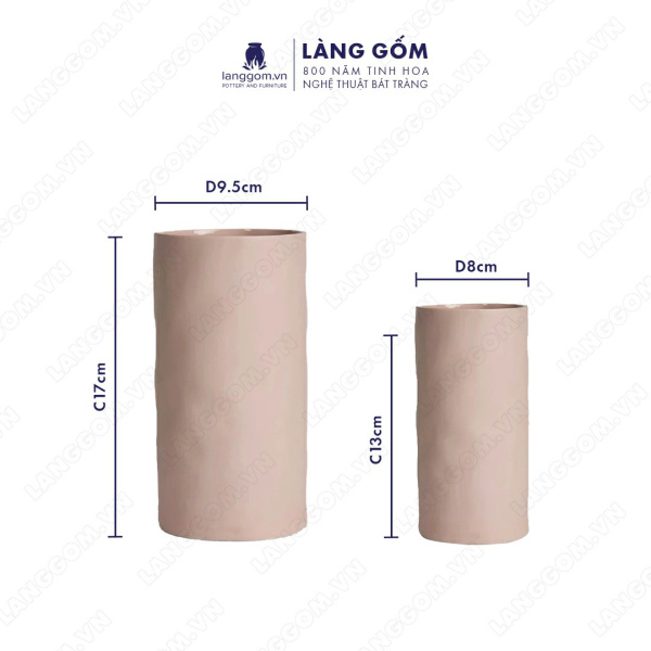 Lọ hoa Men mát giả nặn