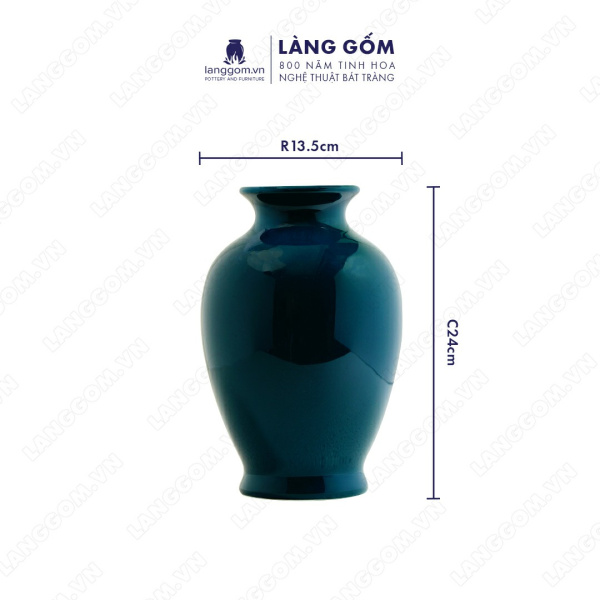 Lọ hoa Men ngọc chân đèn bé