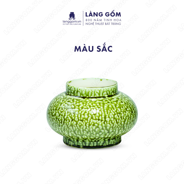 Lọ hoa Men chảy lồng đèn thấp