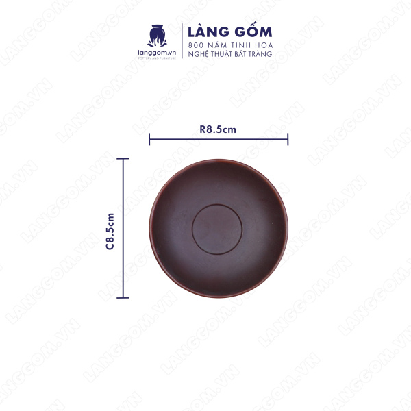 Bộ ấm chén Men mộc kiểu gốc cây màu nâu