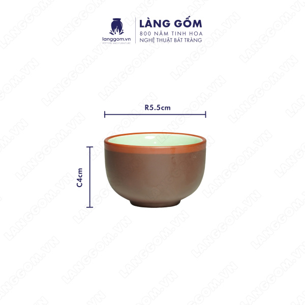 Bộ ấm chén Men mộc kiểu gốc cây màu nâu