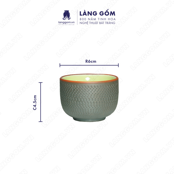 Bộ ấm chén Men mộc hoa oải hương