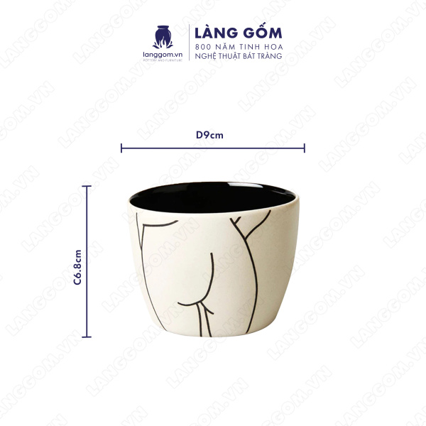 Cốc họa tiết vẽ mông