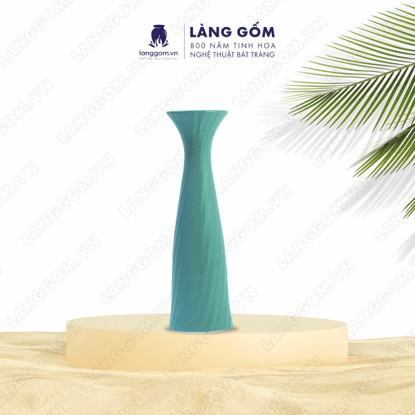 Lọ hoa Men mát khăn vặn