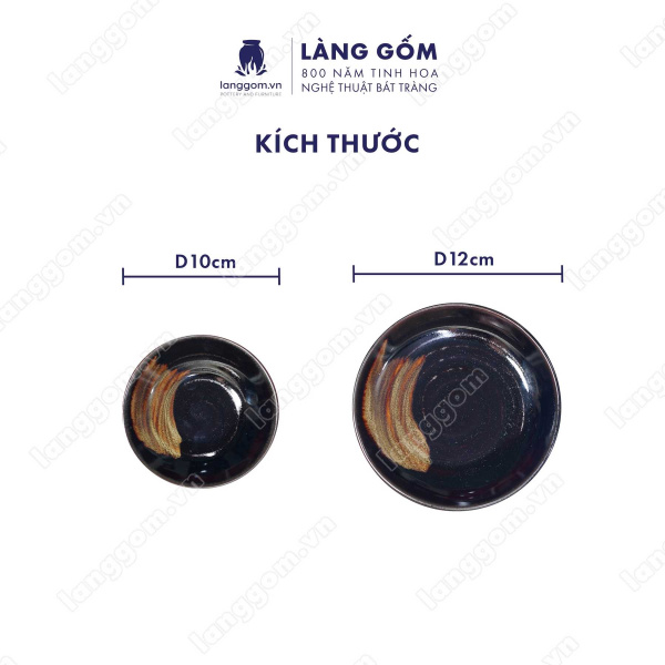 Bộ ấm chén Men hỏa biến hồng - Gốm sứ Bát Tràng
